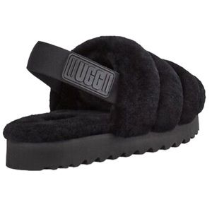 UGG Women's Super Fluff
Slipper Slingback Sandals (Black)